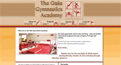 Desktop Screenshot of oaksgymnasticsacademy.com